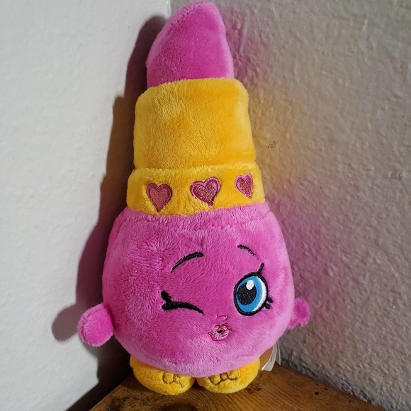 Lot of 2 SHOPKINS Lippy Lips & 1 Justice Rainbow Emoji Plush - Picture 10 of 12